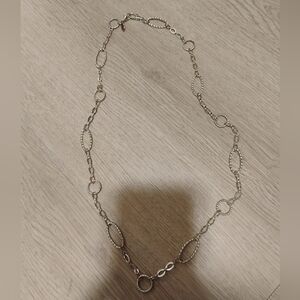 Jewel Kade Silver Oval Link Necklace